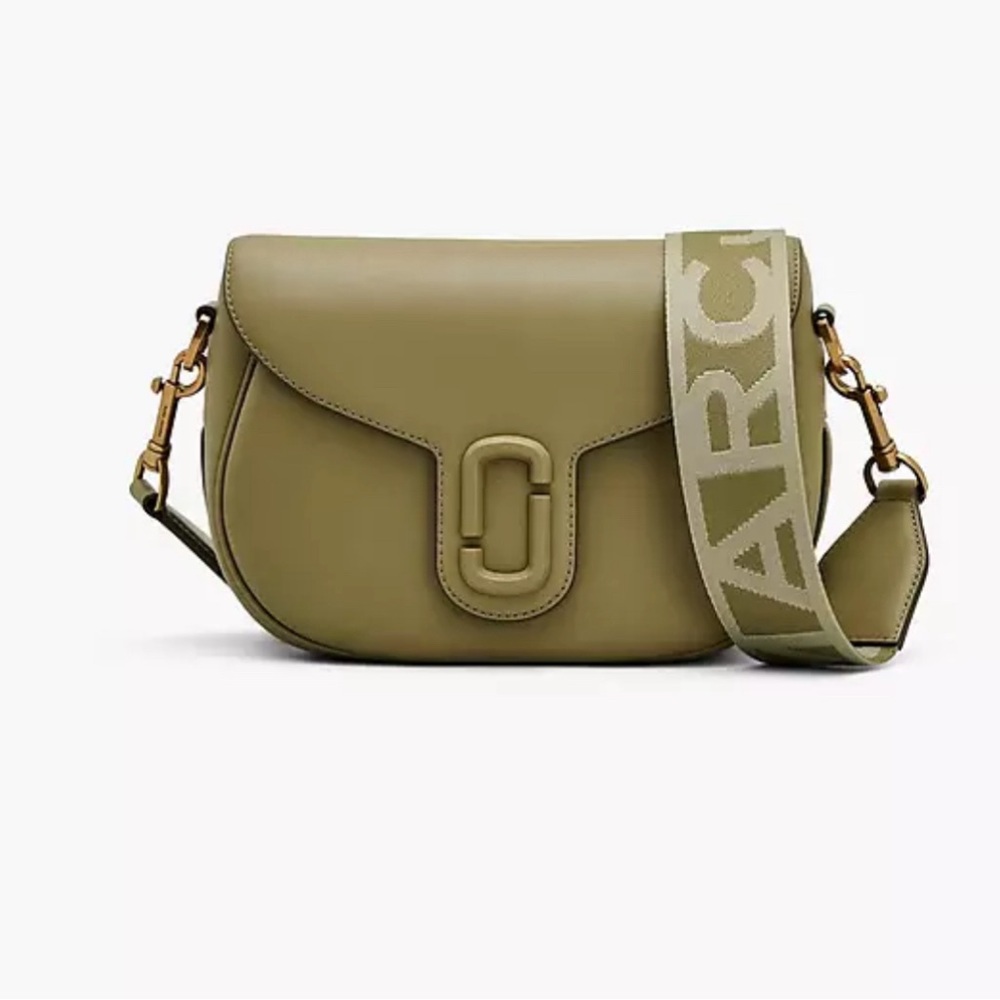 MARC JACOBS Large Saddle Bag-Light Moss